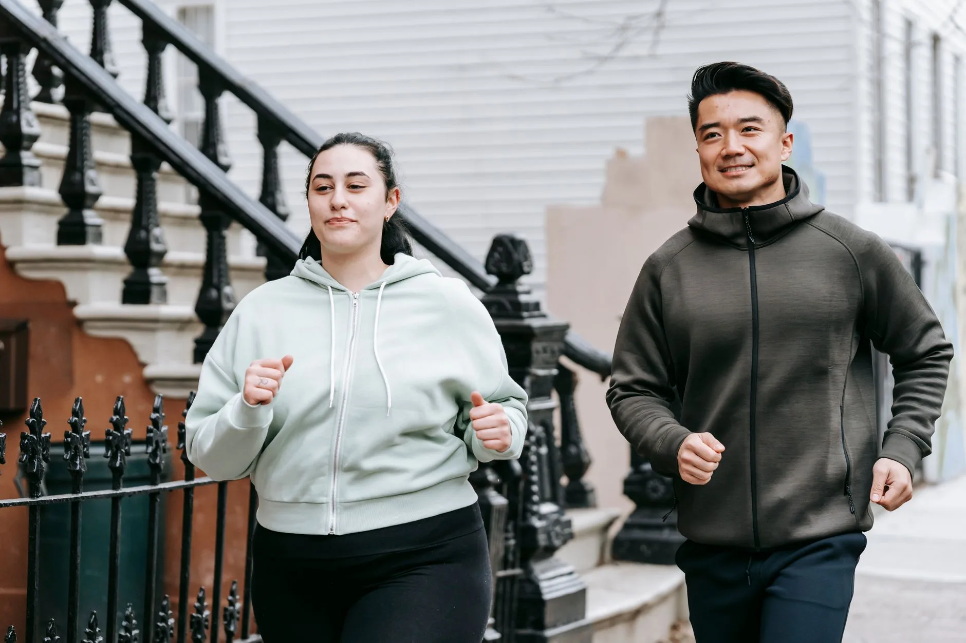 adult running outdoors morning cardio routine for jelly roll weight loss