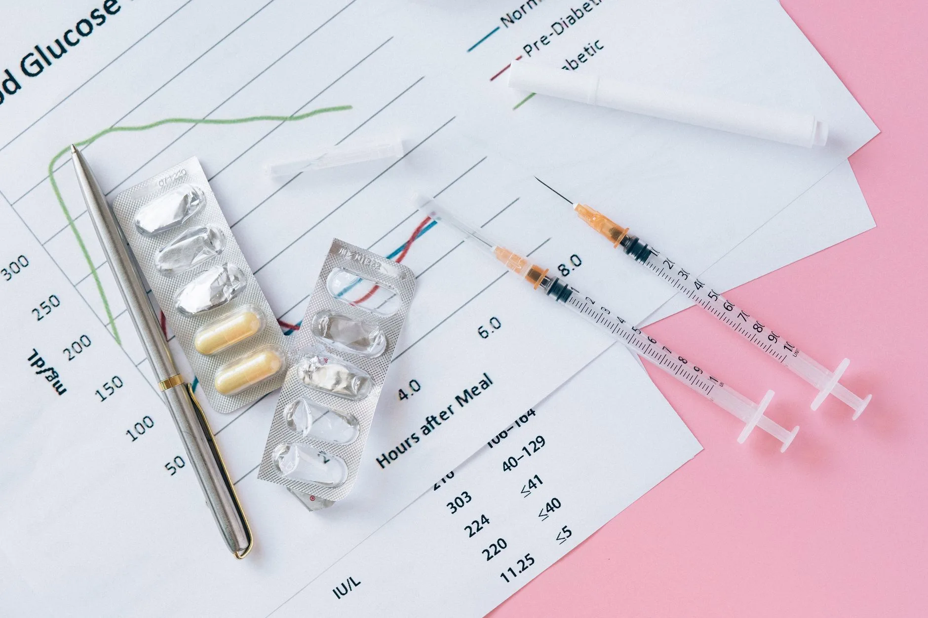 person reviewing diabetes medication cost comparison chart at kitchen table