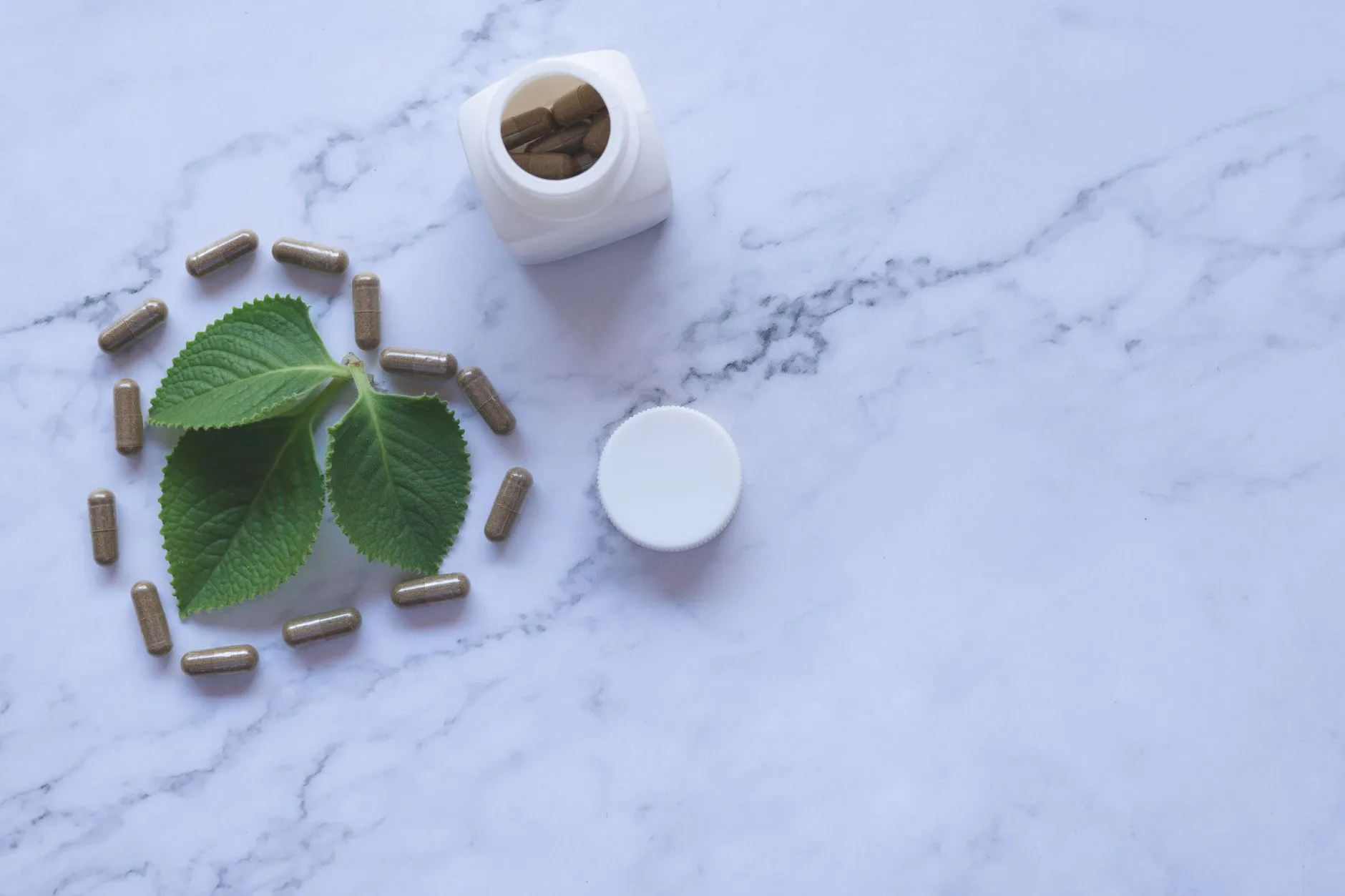GlycoPezil ingredients supplement facts label showing natural components