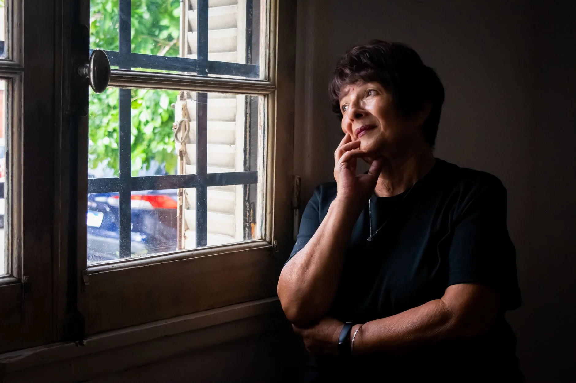 older adult practicing memory exercises at home