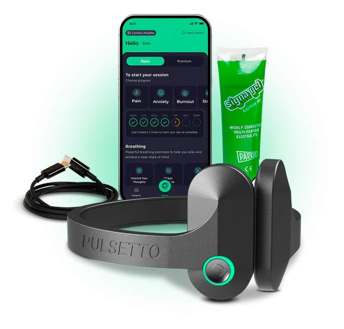 Pulsetto vagus nerve stimulator device